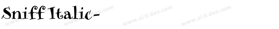 Sniff Italic字体转换